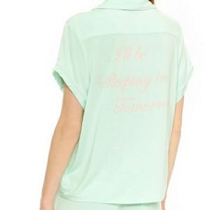 Wildfox Intimates Short Sleeved Pajamas, Sz S